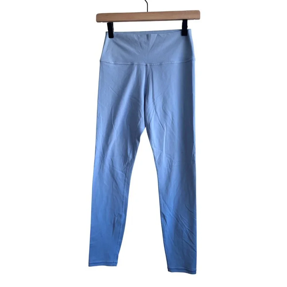 Athleta Transcend 7/8 Tight Light Blue Size Medium Tall - Picture 2 of 5